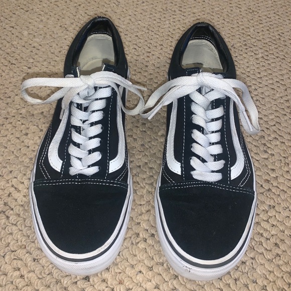 womens all black old skool vans